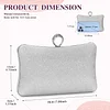 UBORSE Clutch Damen Pailletten Handtasche Strass Abendtasche mit Kette Gl&auml;nzend Brauttasche Elegant Portemonnaie Tasche Geldb&ouml;rse Envelope Tasche f&uuml;r Hochzeit Cocktailparty Tanzparty Geburtstag