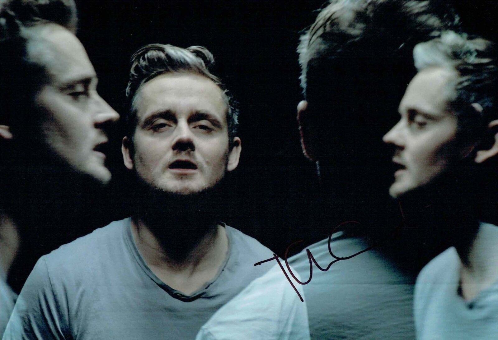 Tom CHAPLIN 2018 Signed Autograph 12x8 Photo Poster painting 4 Keane Lead Singer AFTAL COA