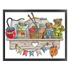 Bear Storage Rack-14CT Counted Cross Stitch 41*33/16.14*12.99in