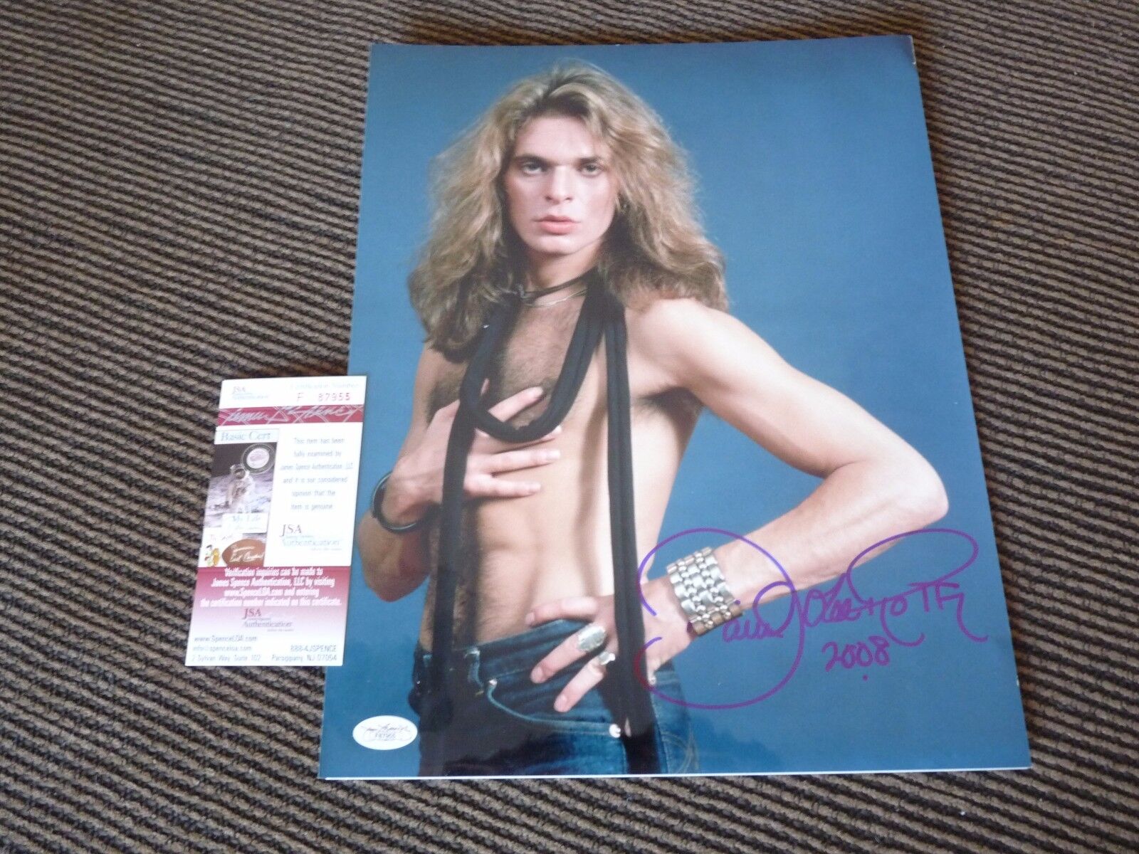 David Lee Roth Van Halen Signed Autographed 11x14 Photo Poster painting JSA Certified #1 F2