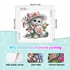Diamond Painting-DIY Crystal Rhinestonet Flower Cat