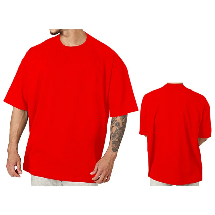 PASUXI Men's Casual Sports Loose Fit Plain Short Sleeve T-Shirt huanwei