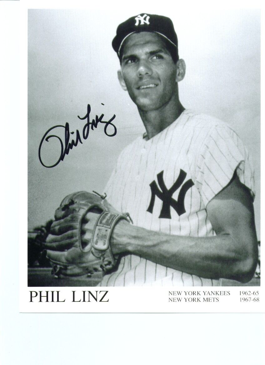 Signed/Autograph Phil Linz NY Yankees Autographed 8x10