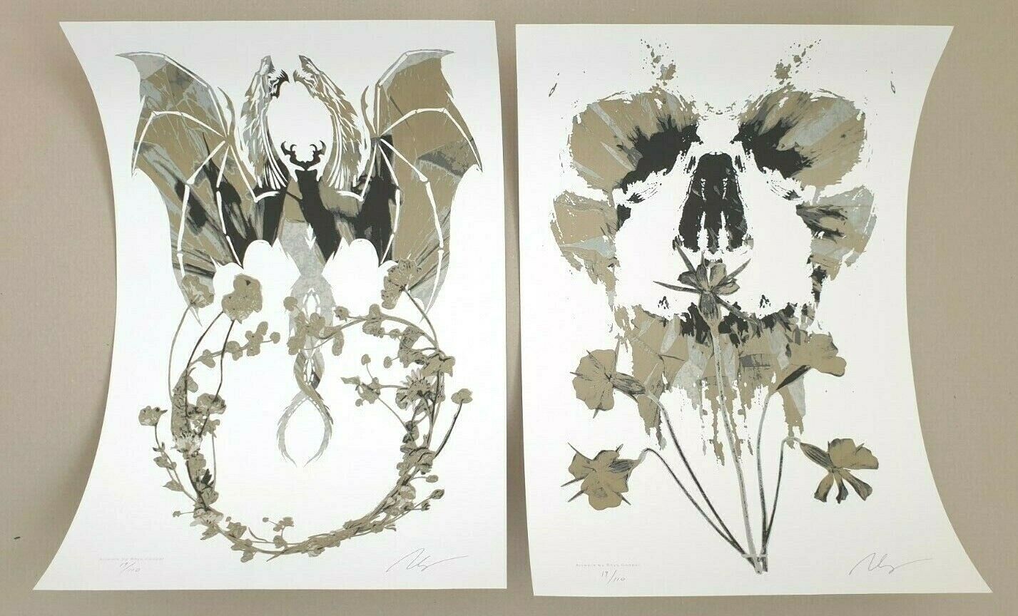 RHYS COOPER Evil Shall With Evil Be Expelled 2 ART PRINT BUNDLE Signed Numbered