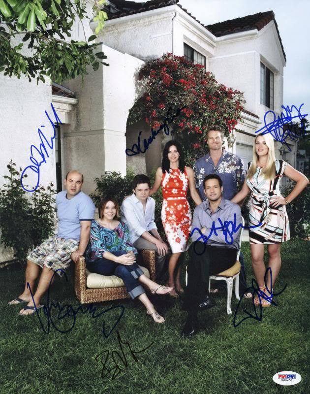 Cougar Town Cast (7) Courteney Cox Signed Authentic 11X14 Photo Poster painting PSA/DNA #P00452