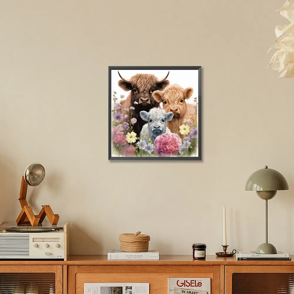 Diamond Painting - Full Round Drill - Yak&Lamb(Canvas|30*30cm)