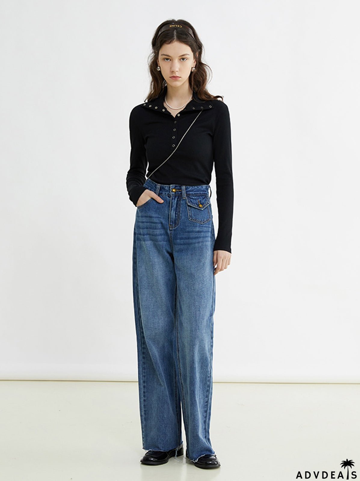 Button Up Graceful Collared Shirt