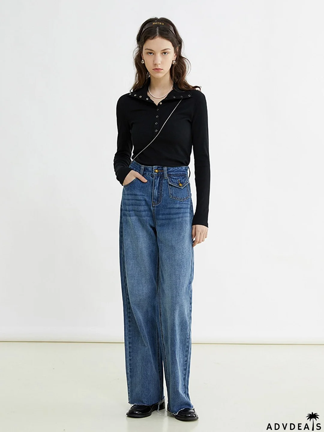 Button Up Graceful Collared Shirt