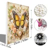 (Pre-Framed)Butterfly-Special Shape Diamond Painting Kit(25x25cm)