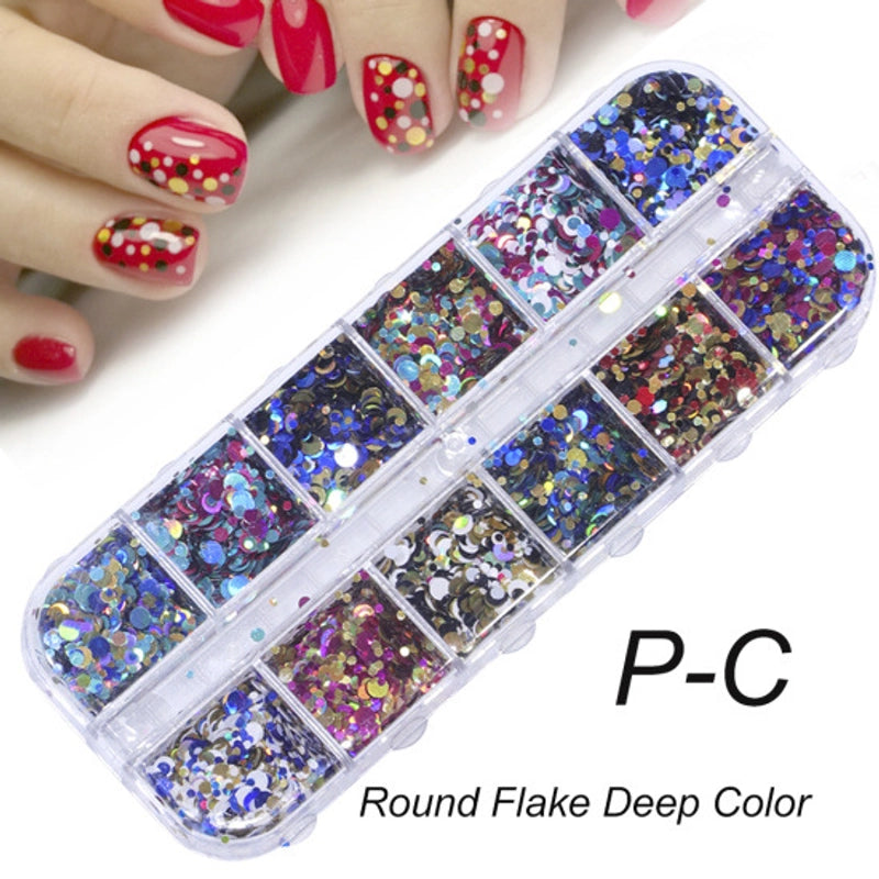 Nail Sequ Glitter Online Red Hot Boxed Nail Glitter Gathered Aurora Laser Sequ Boxed