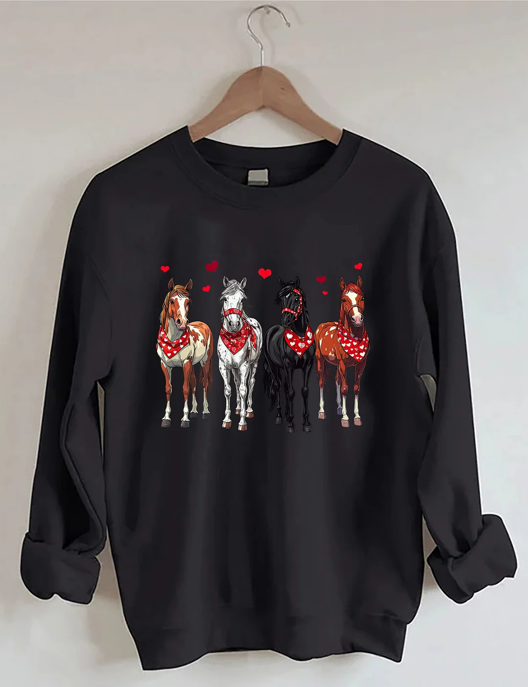 Valentine Horse Sweatshirt