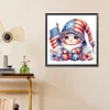 Diamond Painting-DIY Full Round Drill US Flag Star Gnome