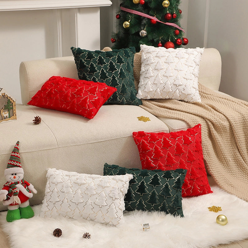 Christmas Nordic Style Christmas Tree Polyester Pillow Cases Couch & Sofa Decor