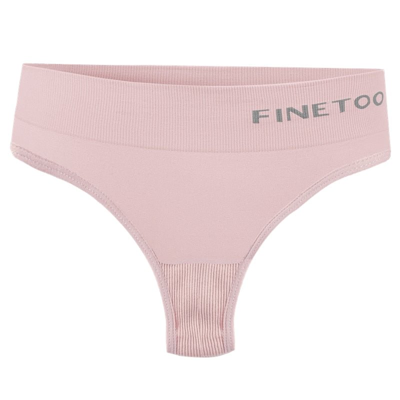 FINETOO Seamless Thongs Panties Women M-2XL Plus Size G-string Underwear Sexy Underpants Ladies Soft Panties Lingerie 8 Colors