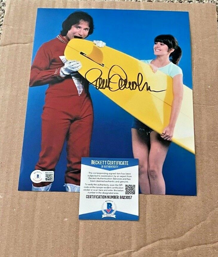 PAM DAWBER SIGNED MORK & MINDY 8X10 Photo Poster painting BECKETT CERTIFIED BAS #6