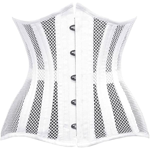 Women 24 Double Steel-Boned Longline Heavy Duty Waist Training Corsets Shaper