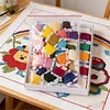 Multi-Color Embroidery Yarn with Transparent Storage Box Cross Stitch Supplies Sewing Embroidery Thread Set for Halloween Christmas Mothers Day