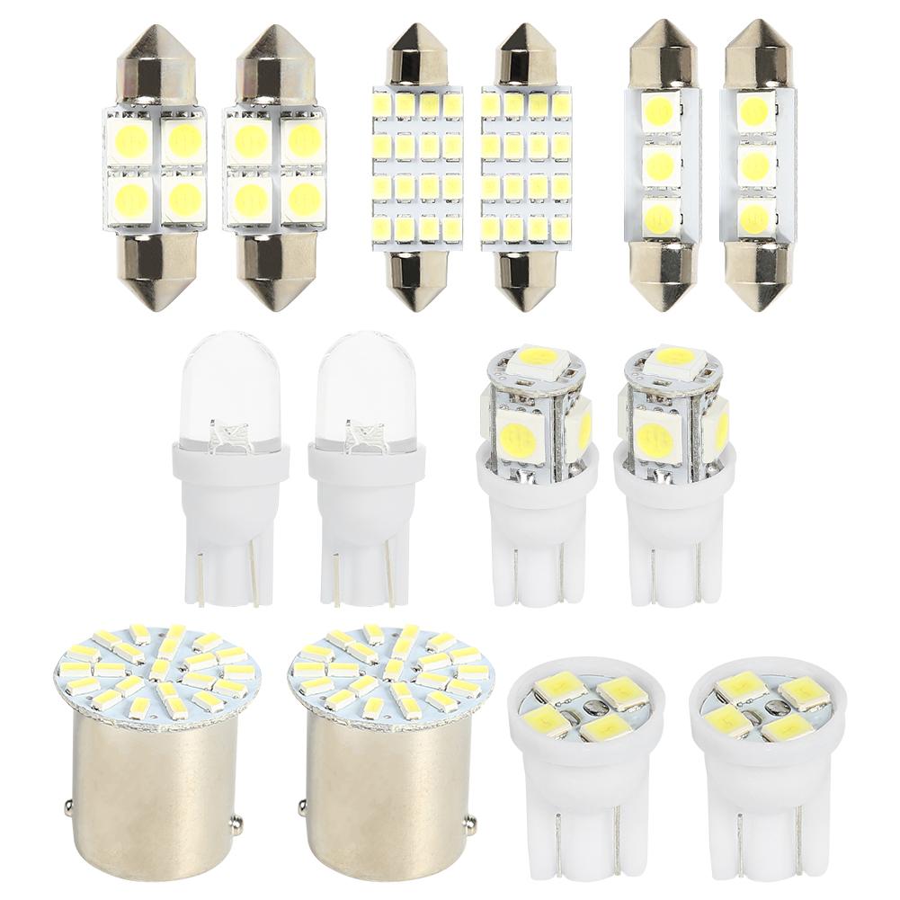 14Pcs LED Interior Package Kit For T10 36mm Map Dome License Plate Lights от Cesdeals WW