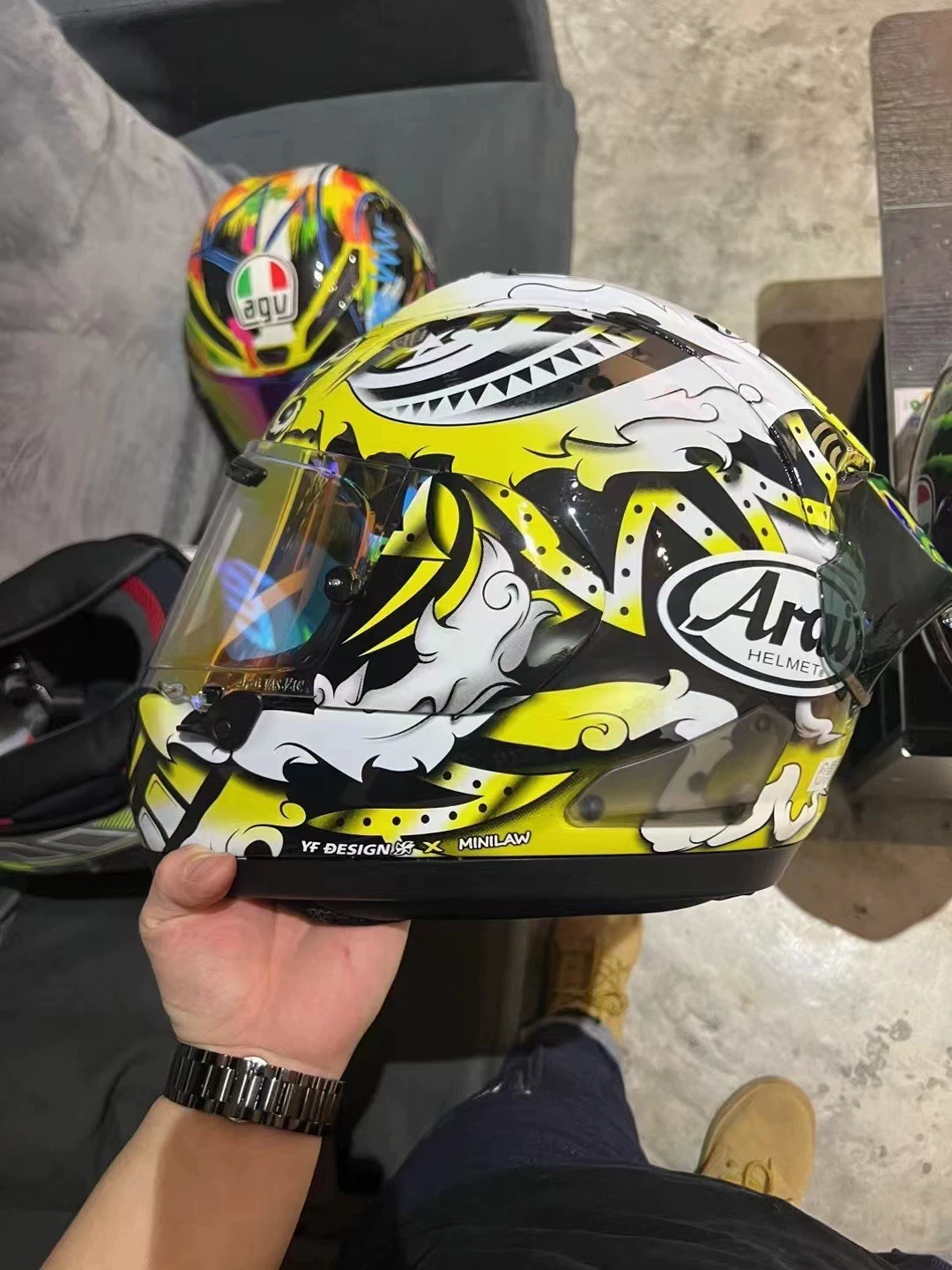 Arai RX-7X Lion Super Fiberglass Motorcycle Helmet Motorcycle Helmet Full Face Helmet