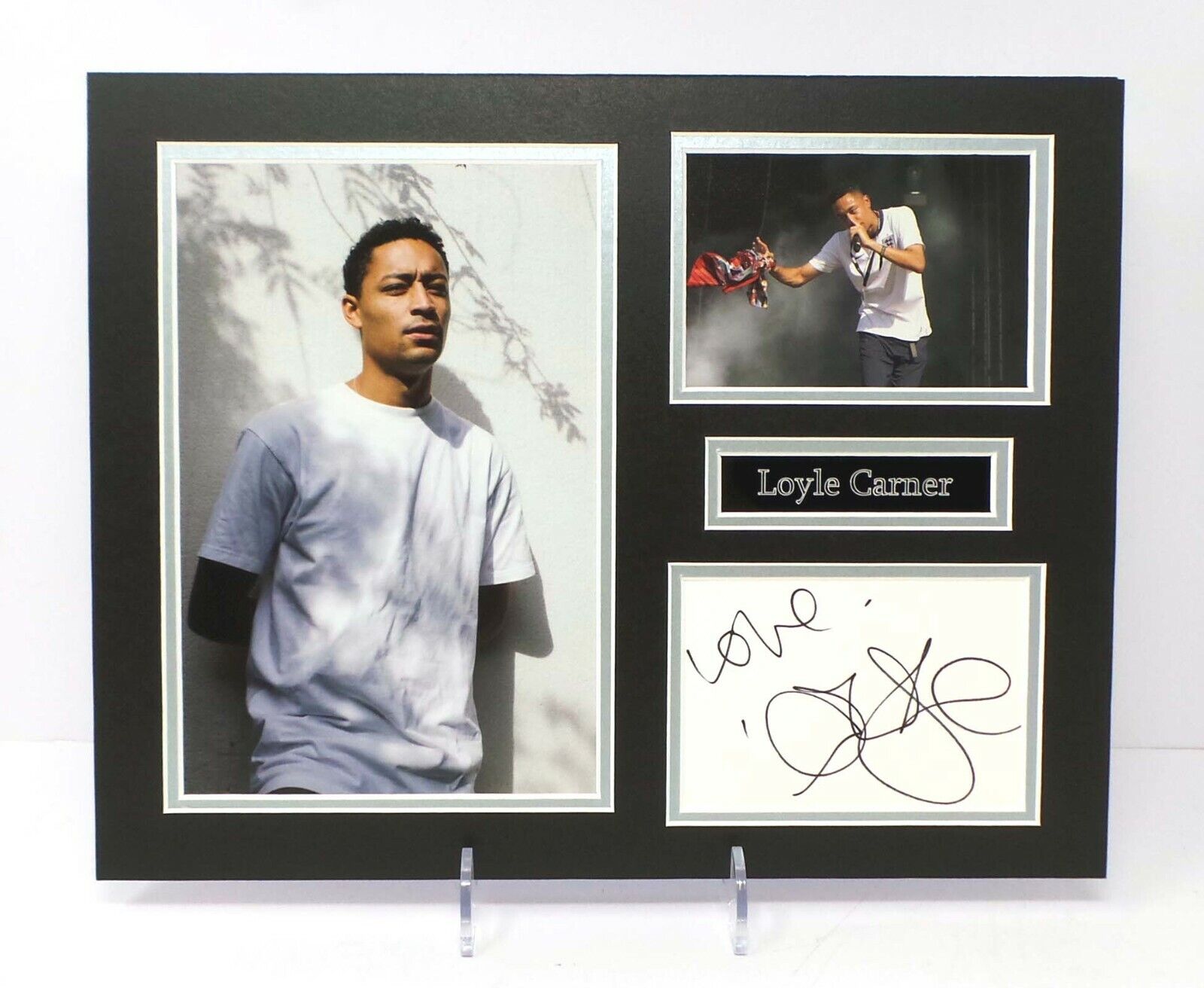 Loyle CARNER Signed & Mounted 14x11 Photo Poster painting Display AFTAL RD COA Hip Hop Musician