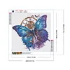 5D DIY Full Round Drill Diamond Painting Mechanical Butterfly Kit Decor 40x40cm