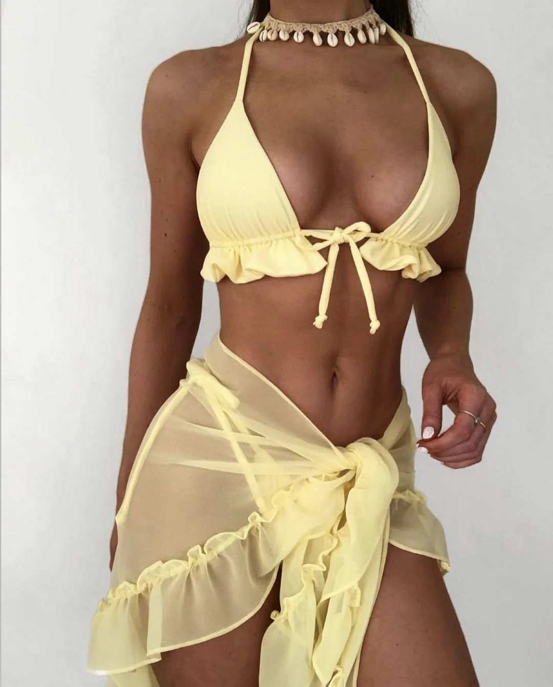Churchf 2021 New Net Dress Swimsuit Bikini