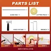 Inside PVC Pipe Cutter Adjustable with 1/4in Hex Shank for 1-1/2in- 8in PVC Pipe