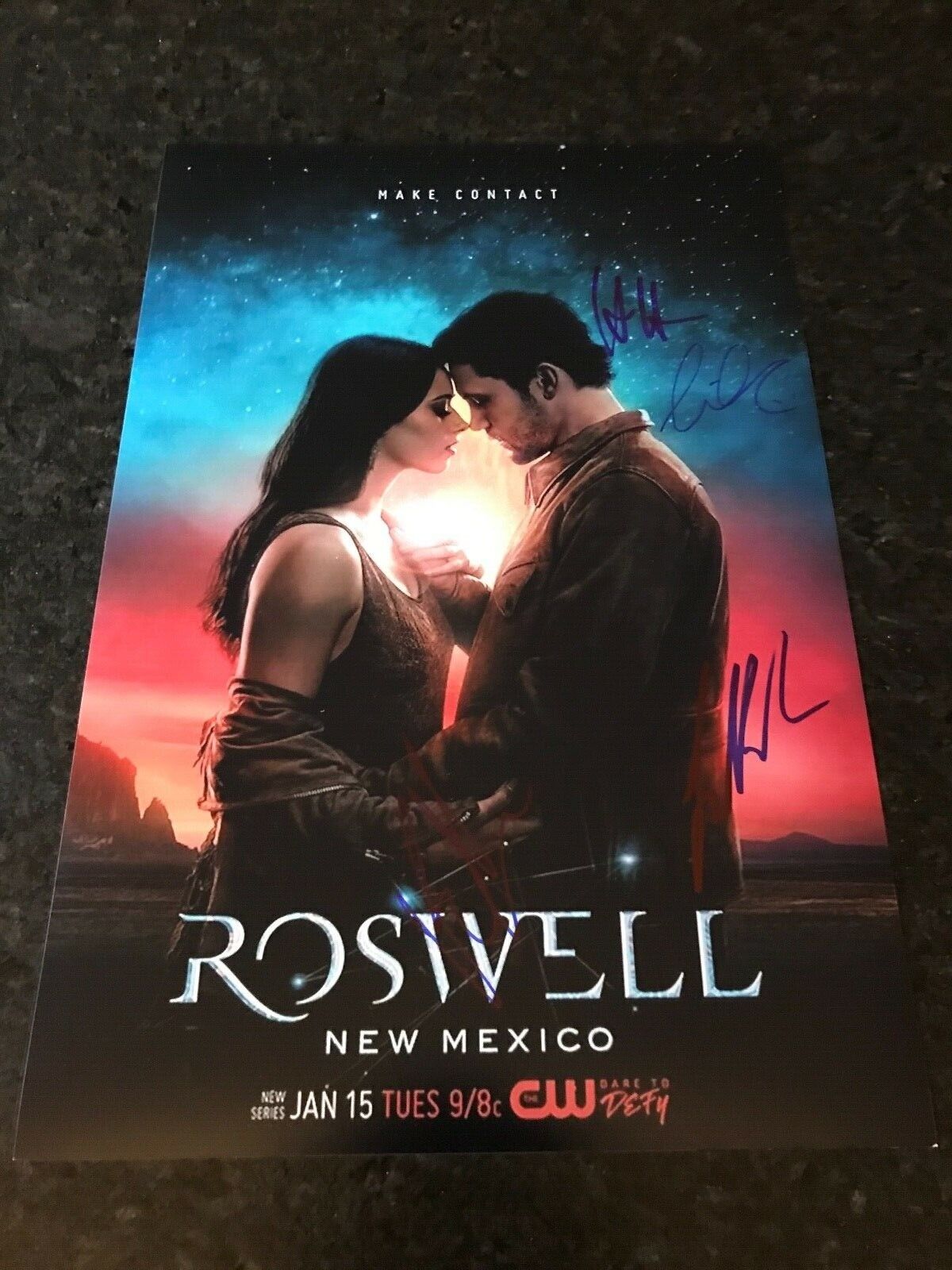 * ROSWELL, NEW MEXICO * signed 12x18 poster * HEMMES, COWLES, BLACKBURN +1 * 1