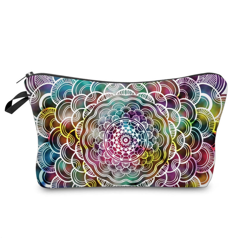 Women’s All Seasons Polyester Flower Vintage Style Square Cosmetic Bag