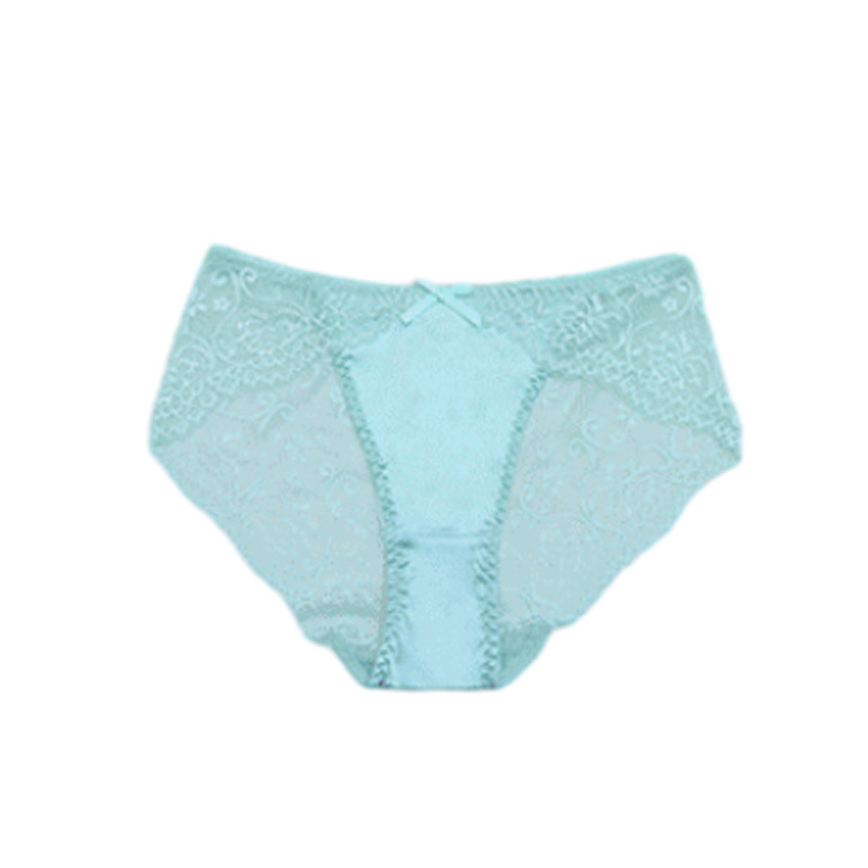 Lovingerie - Sexy Women's Lace Thong Underwear Low Rise with Bowknot Cotton Crotch