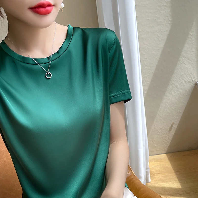 Churchf Churchf Summer Women's T-Shirt New Super Soft Bat Sleeve Simple Short-Sleeved Women's Top Bottom With Sleeveless Vest