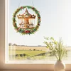 Acryl Weihnachtskarussell Kranz - 5d DIY Handwerk Anhänger