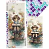 Diamond Painting -DIY Round Drill Forest Girl and the Book(30x70cm)
