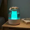Air Humidifier Super Anti-Dry-Burning Quiet Silent Dual-Spray Humidifier W/ 7-Color Ambient Night Light Suitable for Room Office and Gym