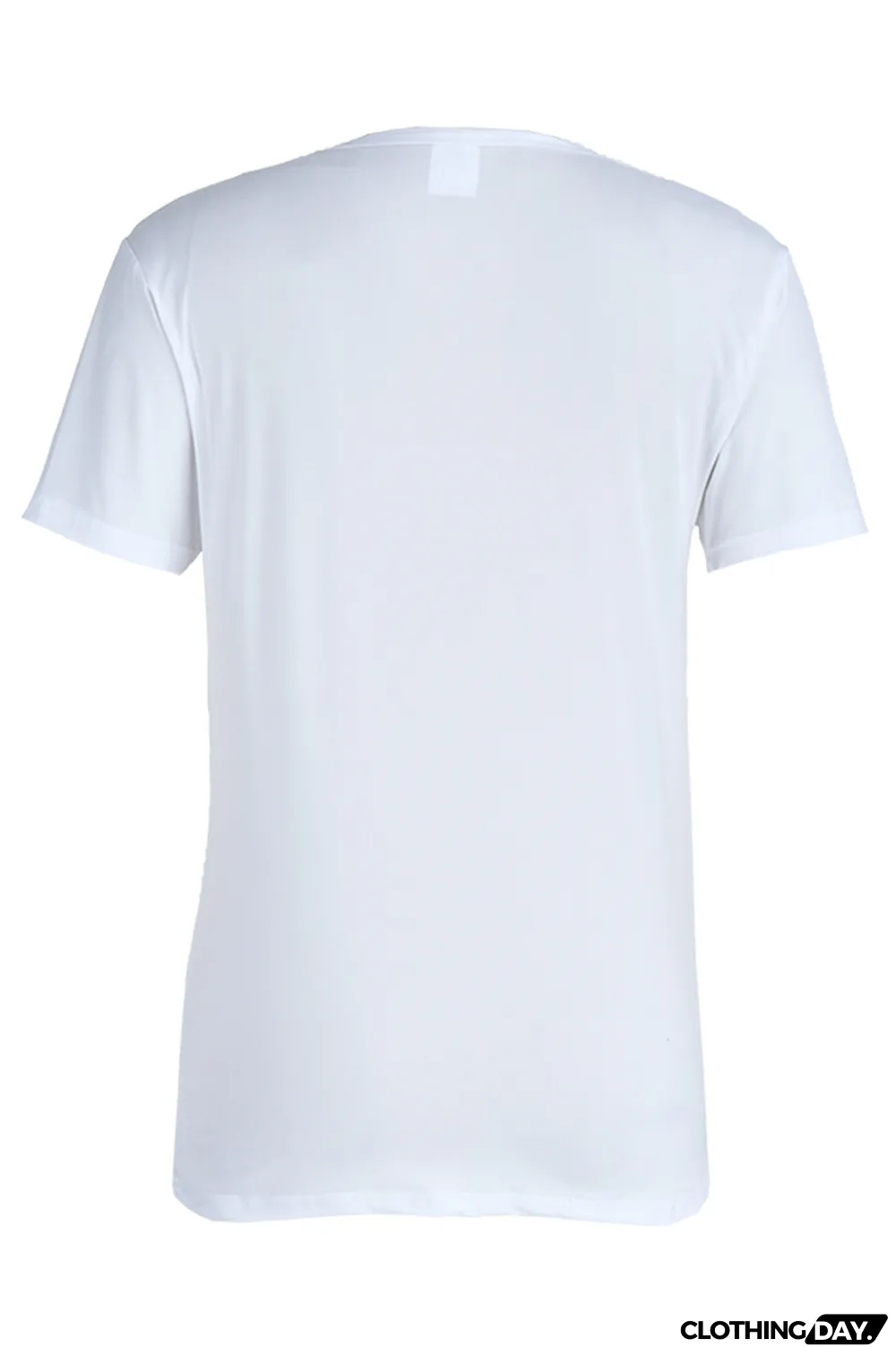 Orange Fashion Casual Letter Print Basic O Neck T-Shirts