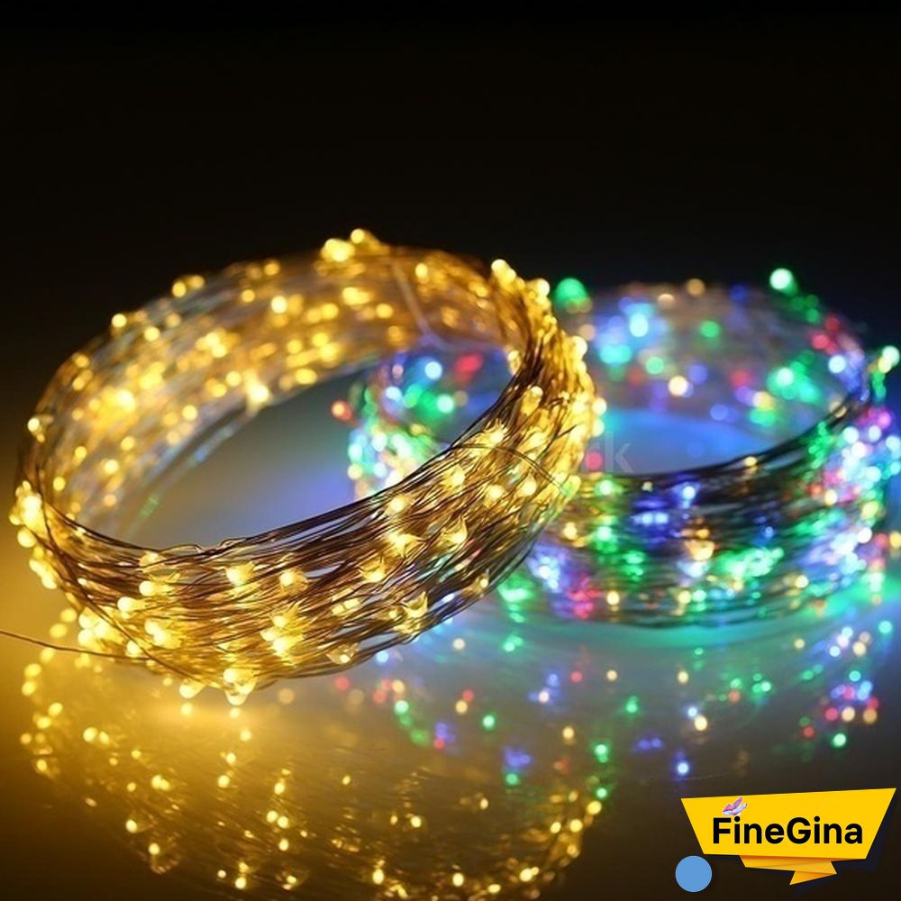 300/200/100/50/10 LEDs Waterproof Solar String Lights, Fairy Copper Wire String Lights for Christmas, Patio, Lawn, Garden, Wedding, Party and Holiday