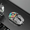 Reactor Bluetooth Transparent Rechargeable Dual - Mode RGB Ergonomic Bluetooth Mouse