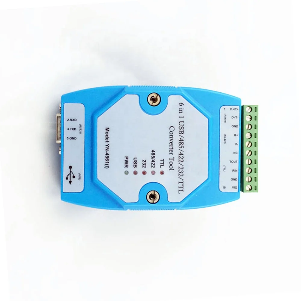 YN4561I CP2102 Converter USB/485/422/232/TTL Serial Port Module USB to RS485 Isolated Converter USB to Uart Adapter