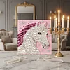 DIY Pearl Painting Unicorn for Home Decor with Frame(30*30cm)
