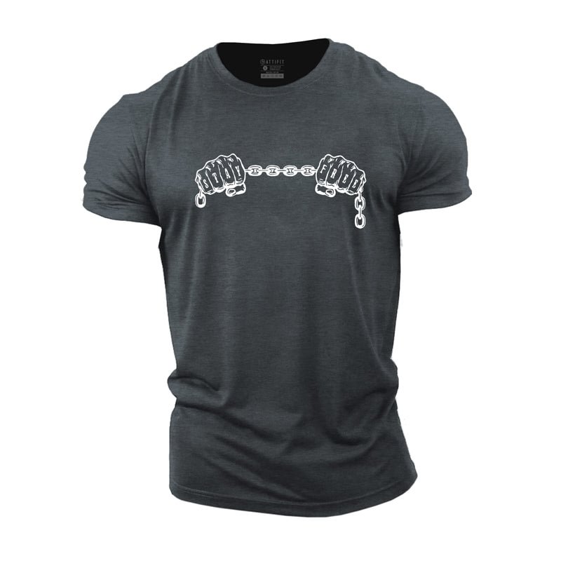 Cotton Stay Free Graphic Workout Men's T-shirts tacday