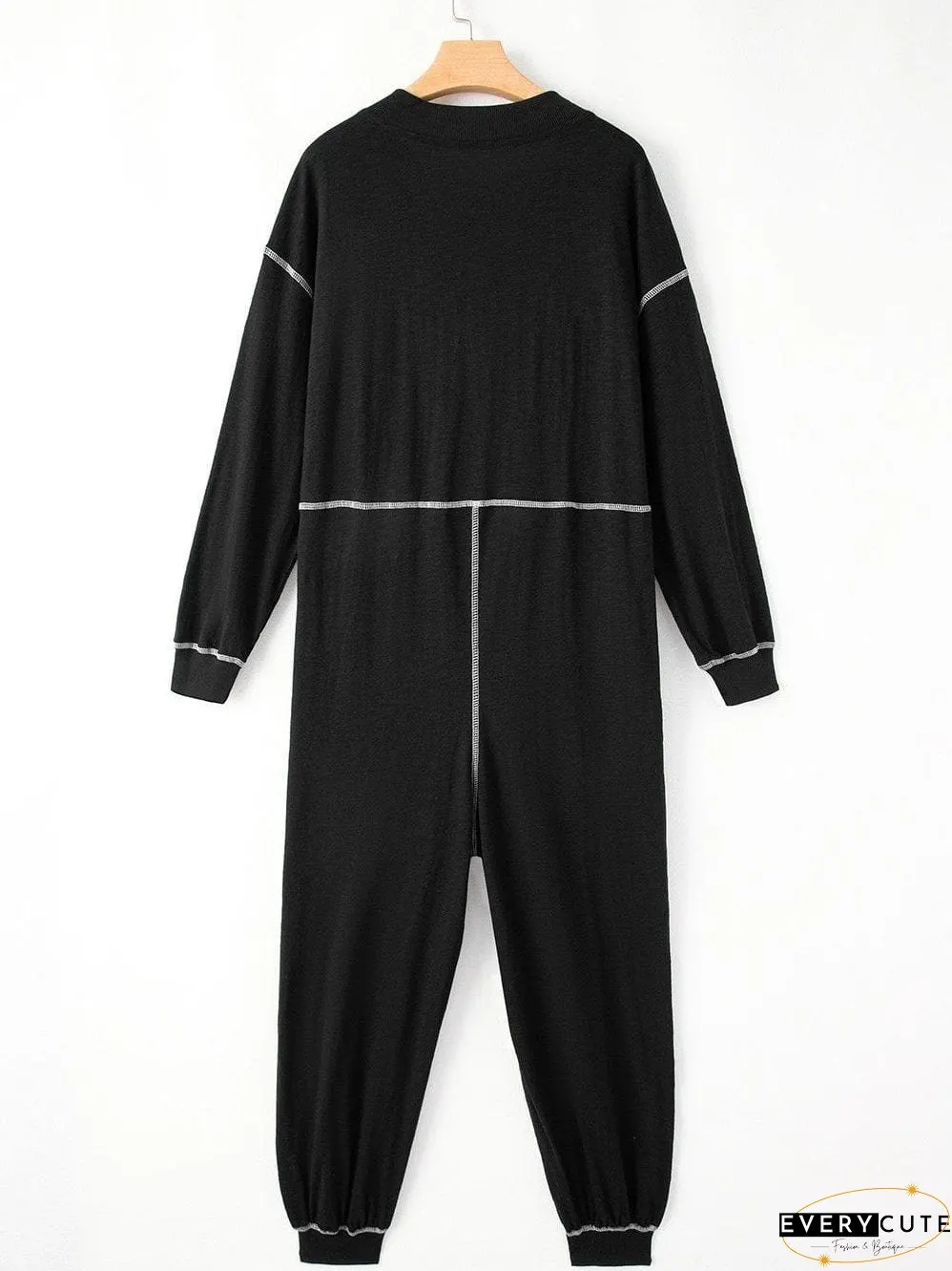 Flattering Maxi Dress with Contrasting Stitches
