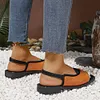 Gioiacombo&trade; Nuovissimi sandali piatti romani con punta quadrata da donna