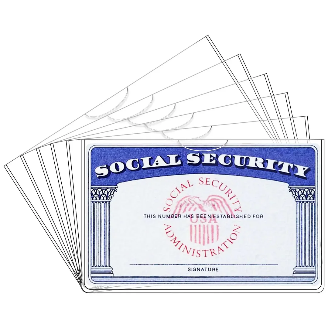 Social Security Card Protector Sleeves -20 Pack
