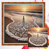 Girl On The Beach - 14CT Counted Cross Stitch - 45*45cm