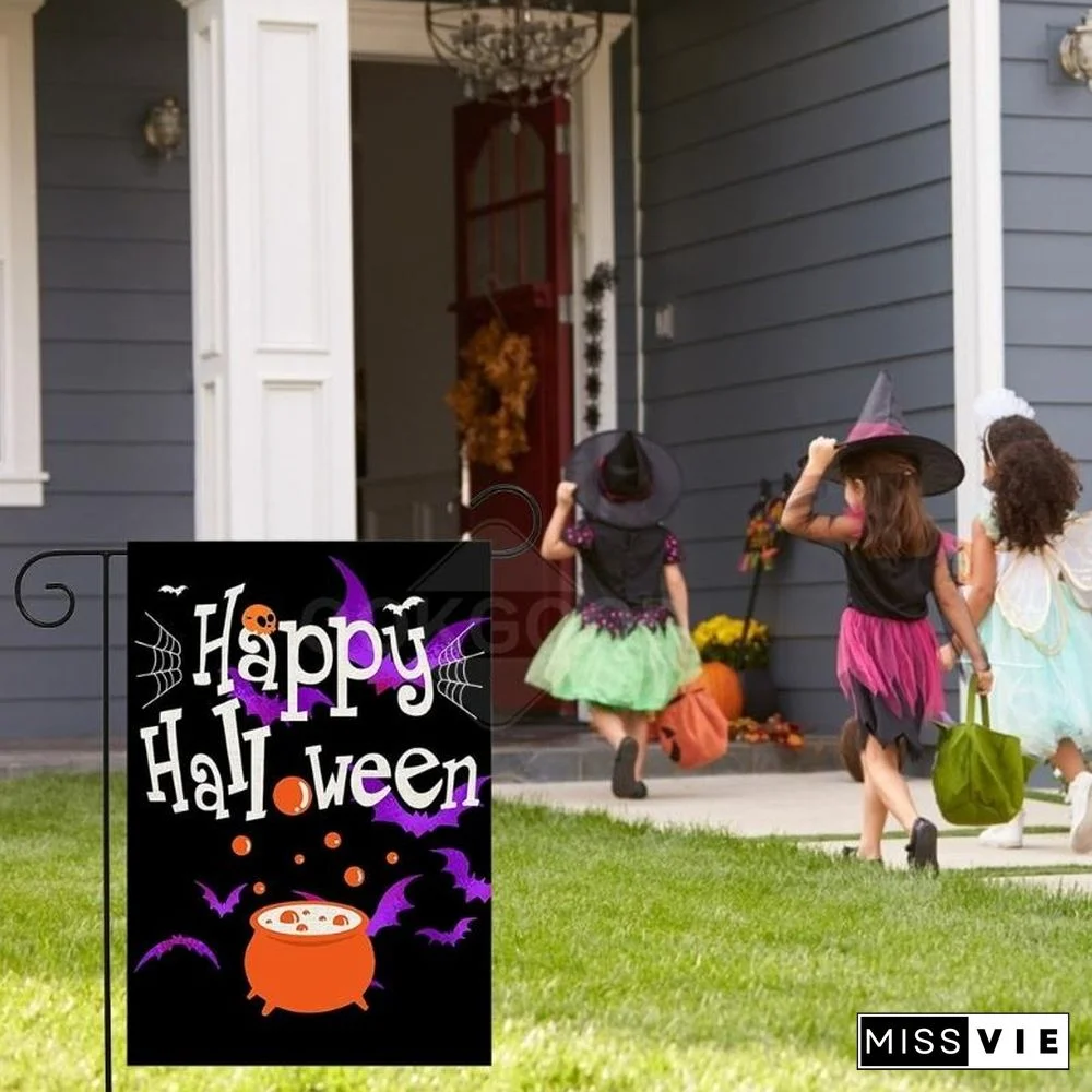 Sanderson Sisters Themed Garden Flag For Halloween Decoration