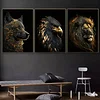 Black Gold Animal - Round/Square AB Drills Diamond Painting(60*45cm) 