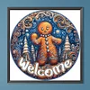 Diamond Painting -DIY Round Drill Gingerbread Boy(40x40cm)