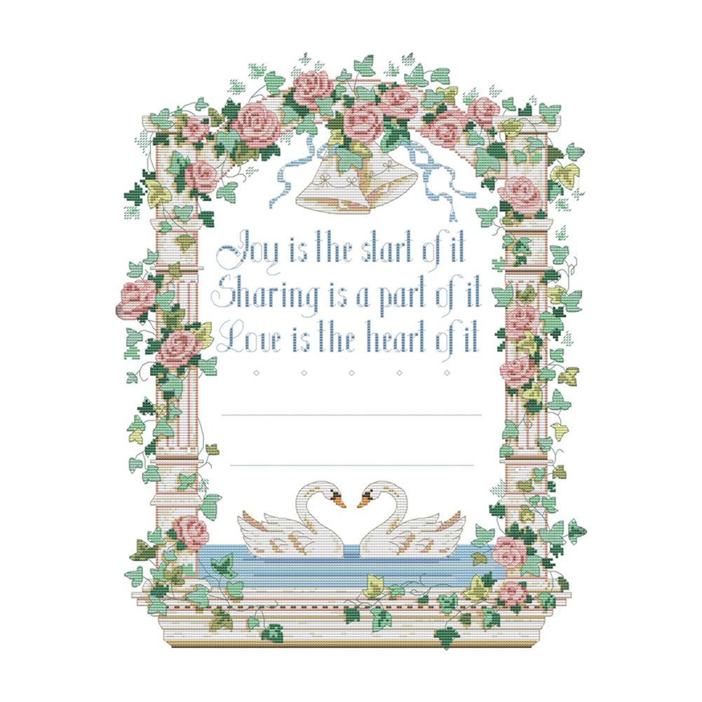 

Never Separate - 14CT Stamped Cross Stitch - 49*41cm, 501 Original