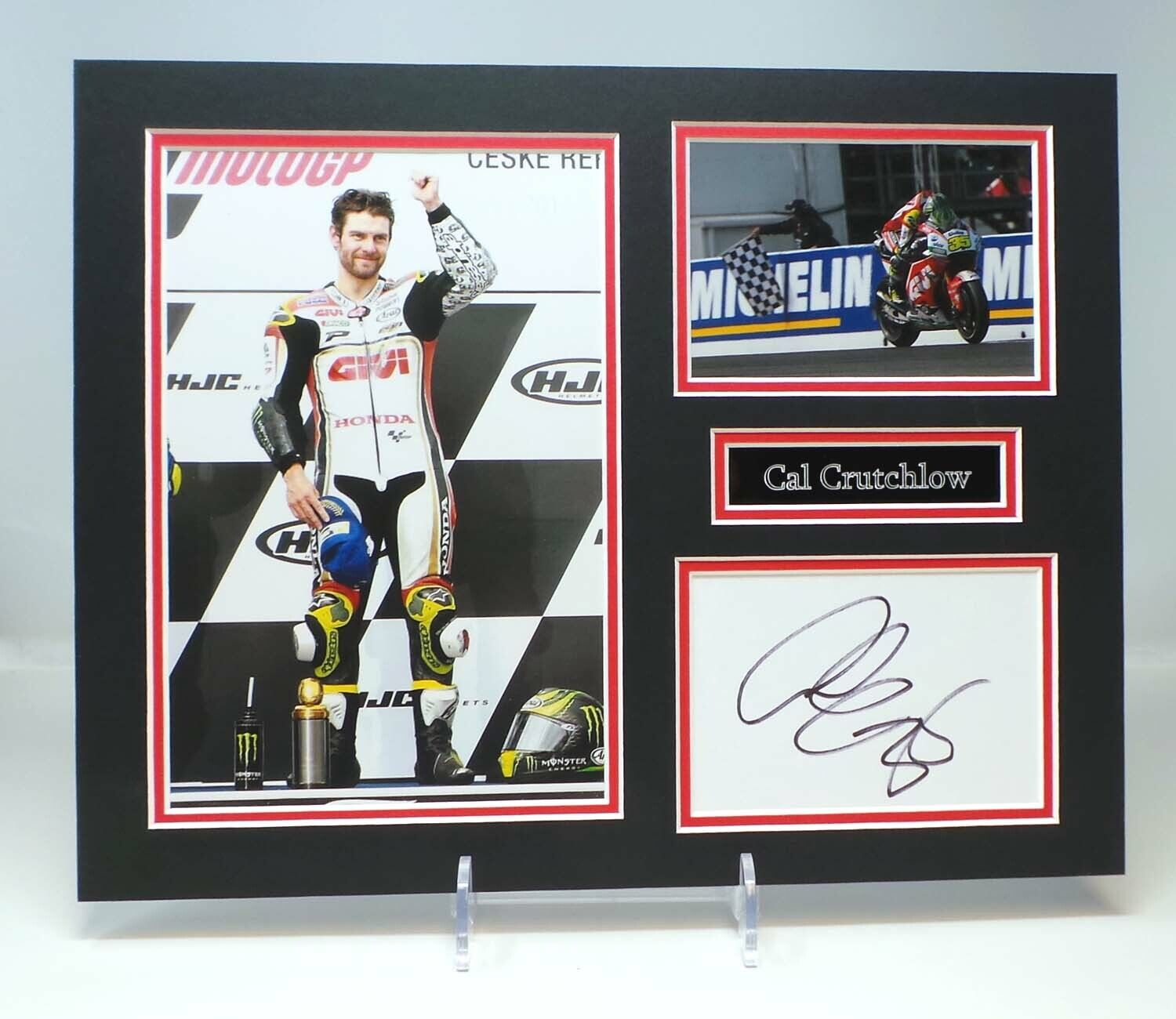 Cal CRUTCHLOW Signed Mounted Photo Poster painting Display AFTAL MotoGP Racer for LCR Honda