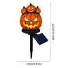 Resin Solar Halloween Pumpkin Garden Stake Light Solar Lights Garden Decor